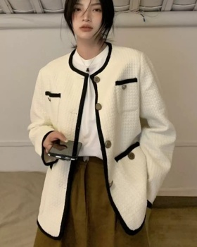 Korean style chanelstyle coat France style tops for women