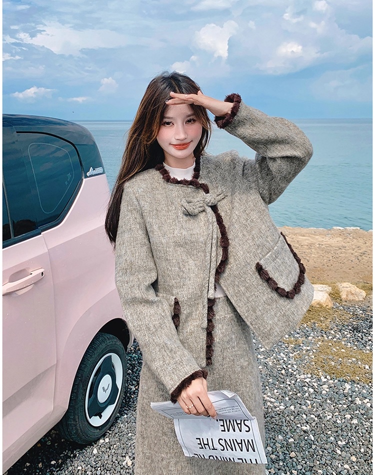 Temperament chanelstyle fashion skirt a set for women