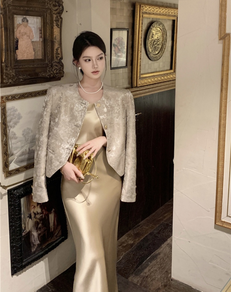 Autumn jacquard chanelstyle coat