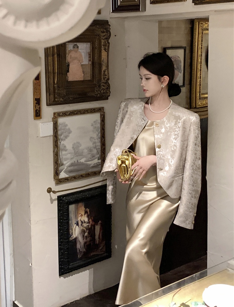 Autumn jacquard chanelstyle coat