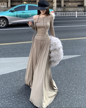 Companion long sleeve slim dress for women