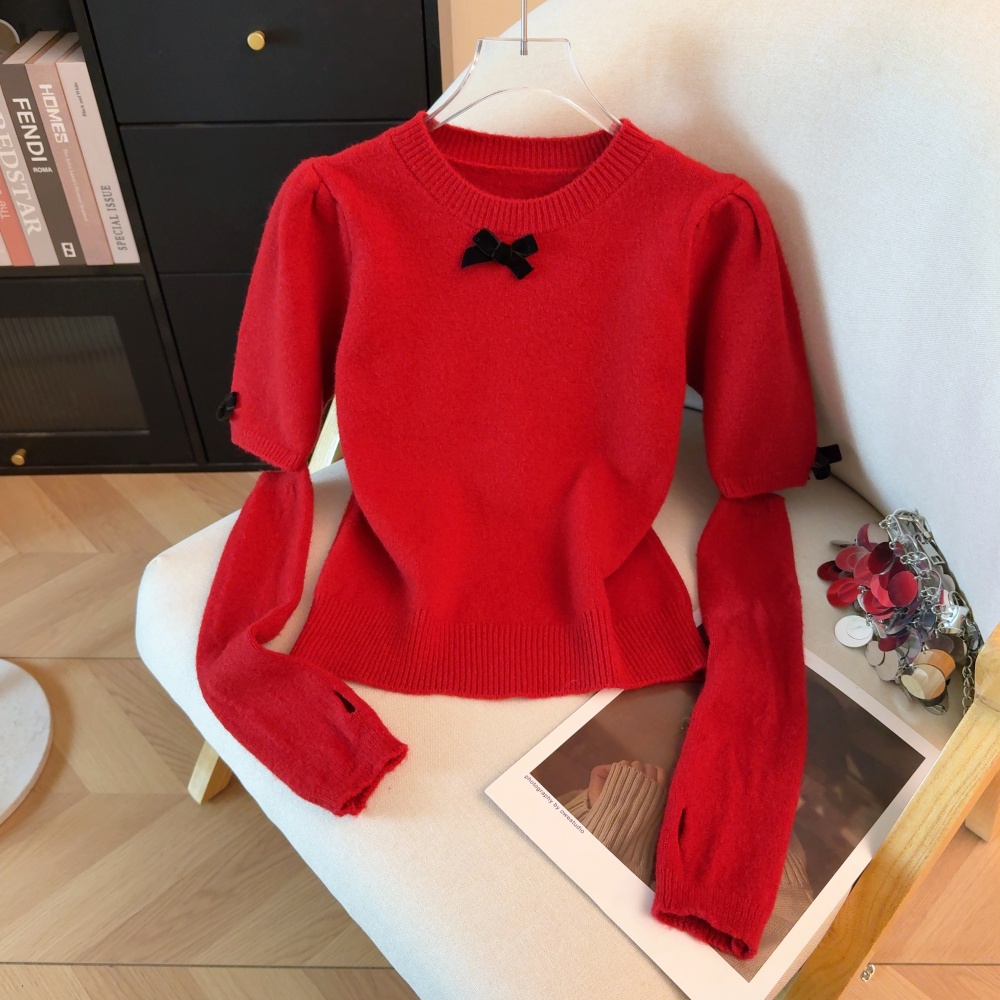 Bottoming inside the ride tops loose sweater for women