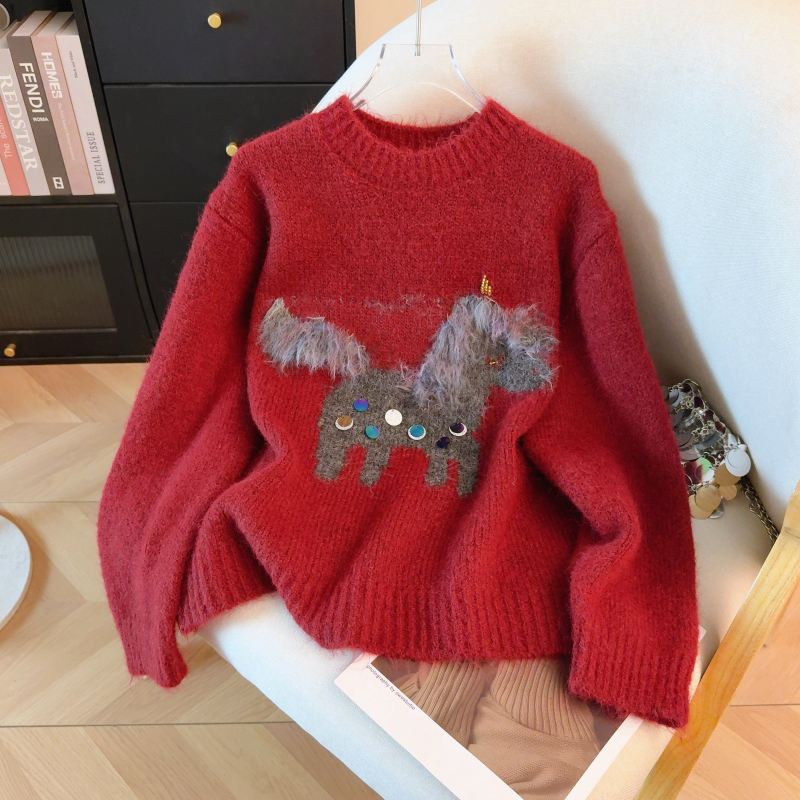 Autumn and winter sweater pullover tops for women