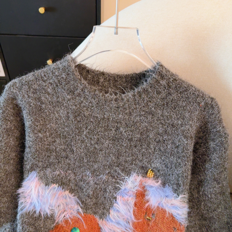 Autumn and winter sweater pullover tops for women