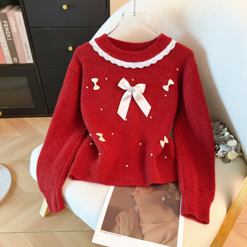 Autumn and winter sweater show young tops for women