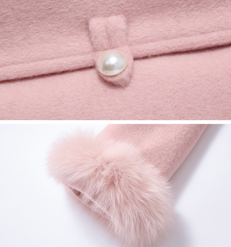 Fox fur duck down coat thick down coat a set