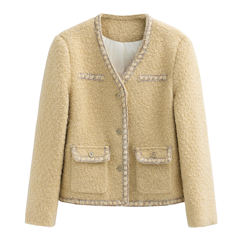 Chanelstyle loose down coat duck down coat for women