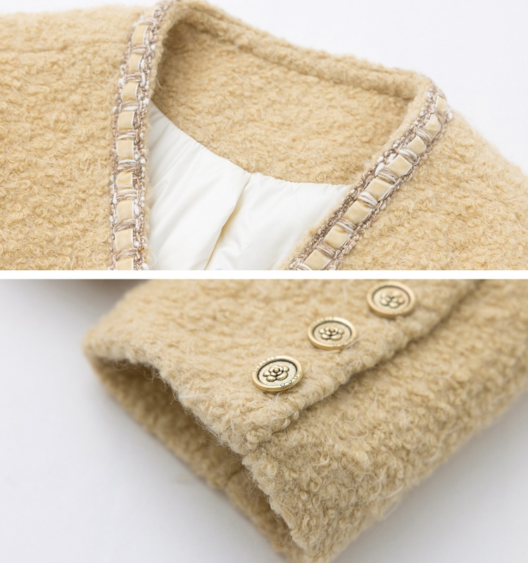 Chanelstyle loose down coat duck down coat for women