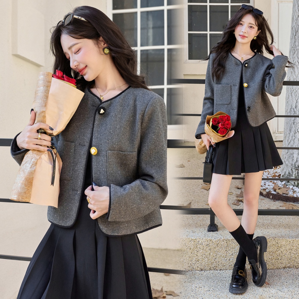 Autumn and winter wool coat overcoat for women