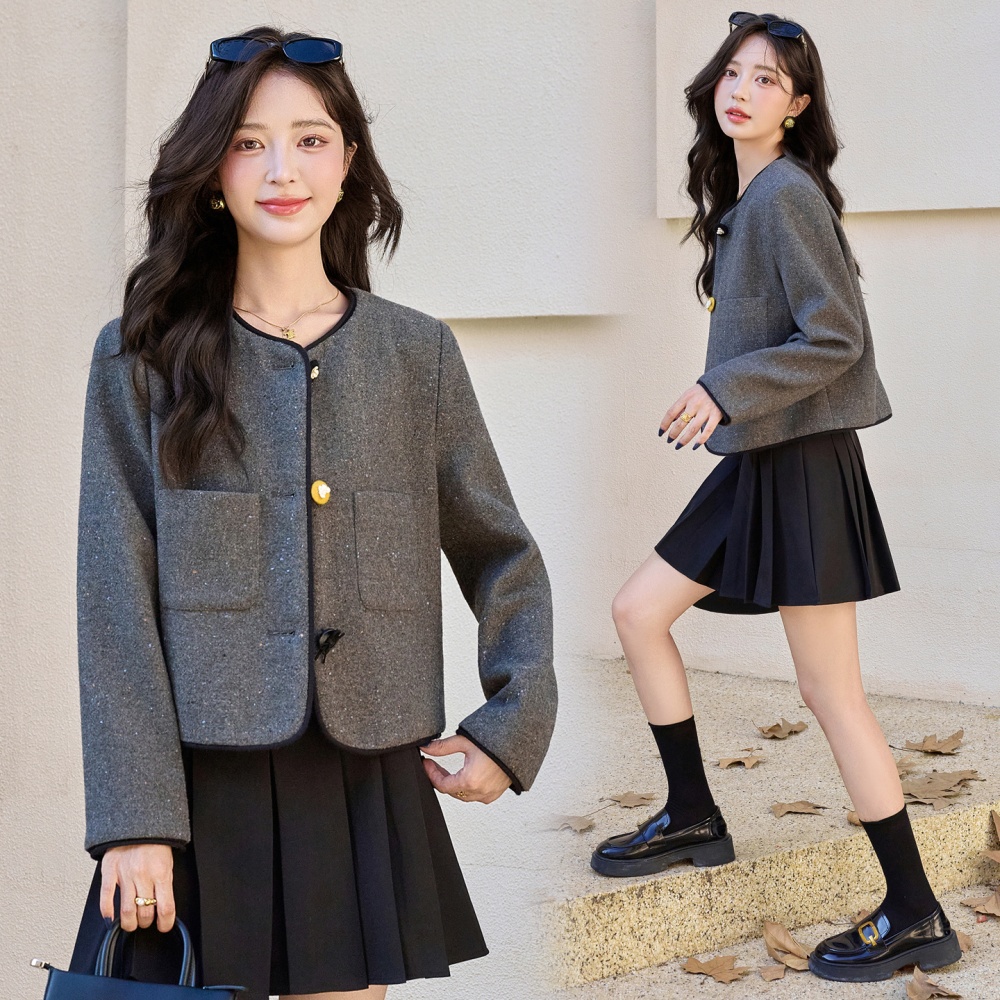 Autumn and winter wool coat overcoat for women