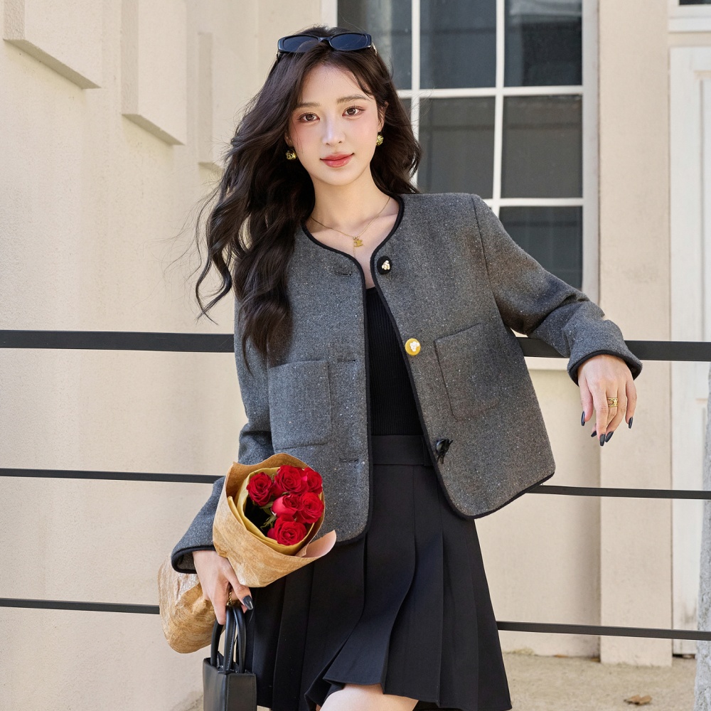 Autumn and winter wool coat overcoat for women