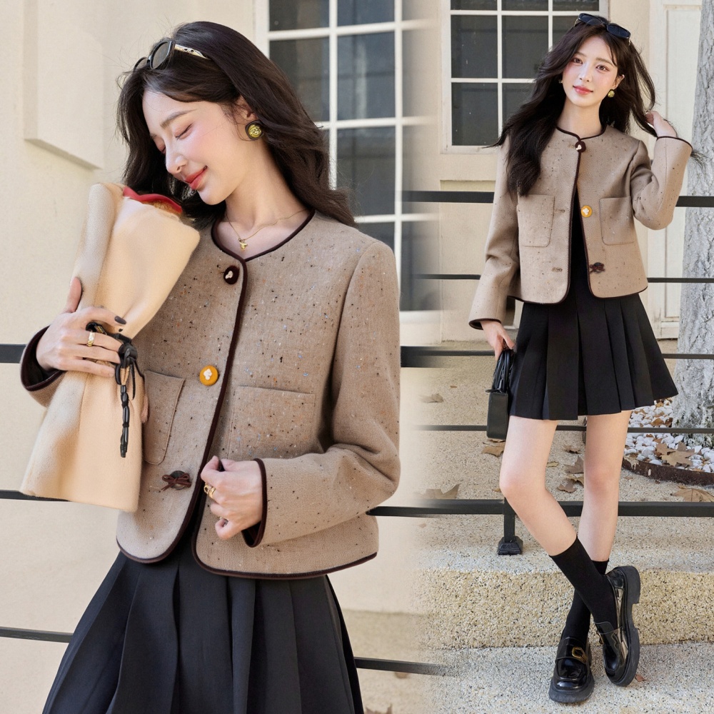 Autumn and winter wool coat overcoat for women