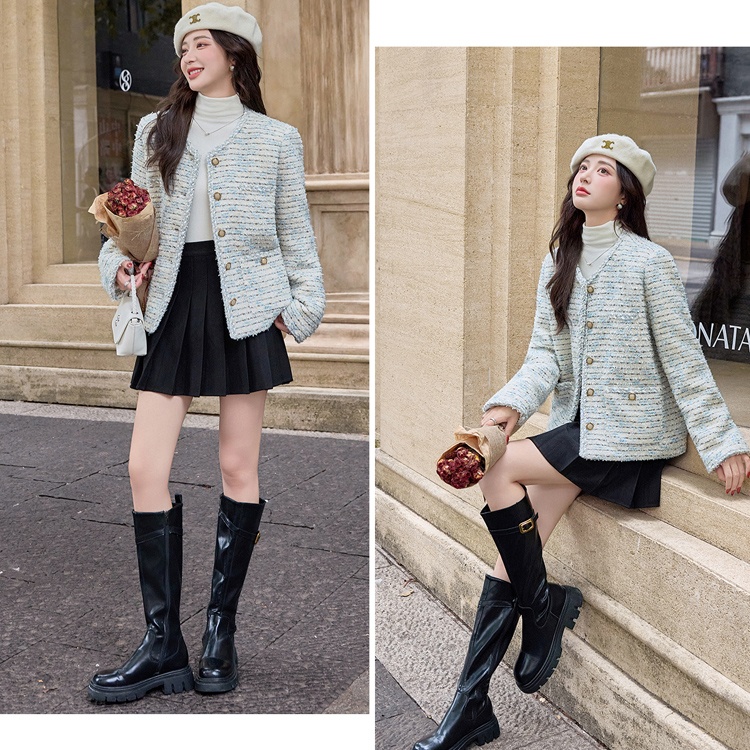 Duck down down coarse flower winter college style coat