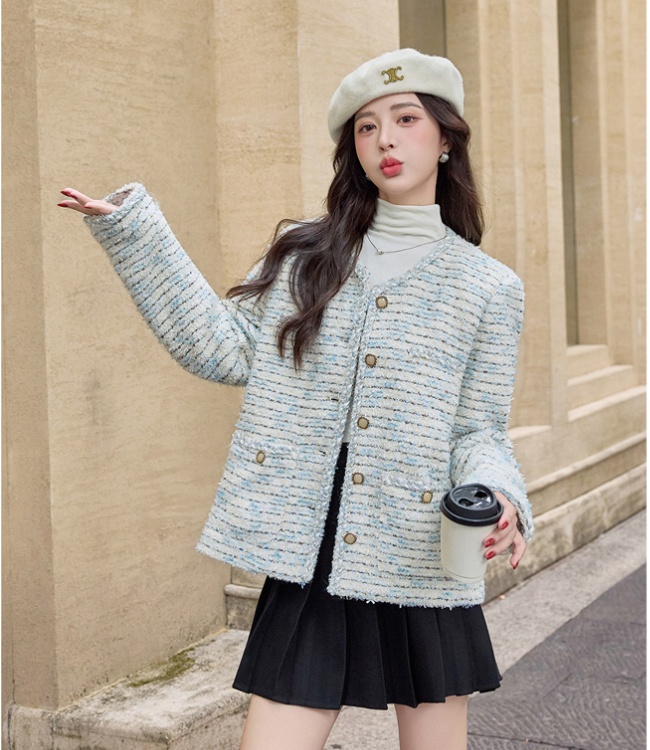 Duck down down coarse flower winter college style coat