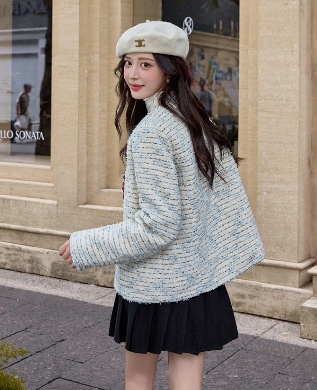 Duck down down coarse flower winter college style coat