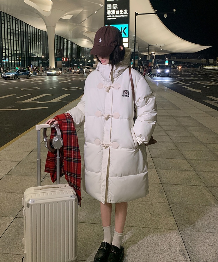 Winter college style cotton coat down long coat
