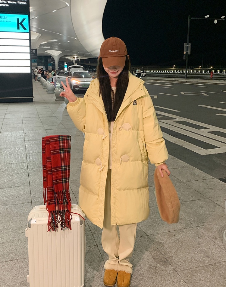 Winter college style cotton coat down long coat
