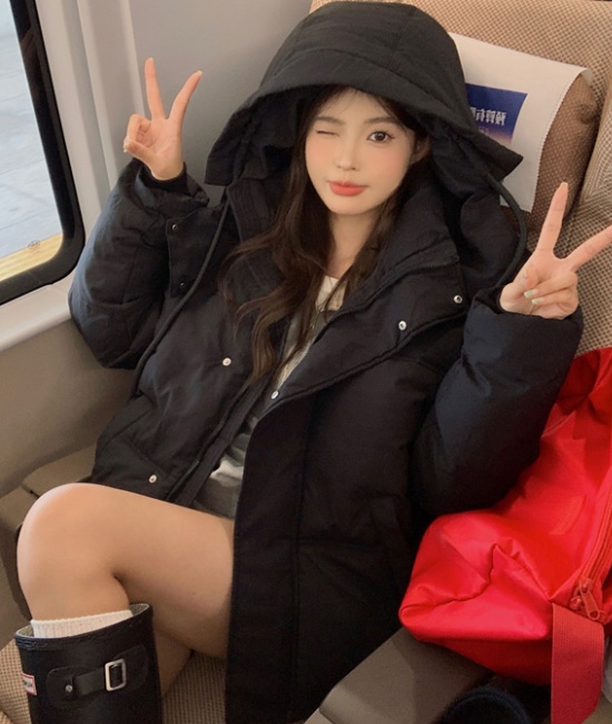 Winter short thick coat niche heart cotton coat