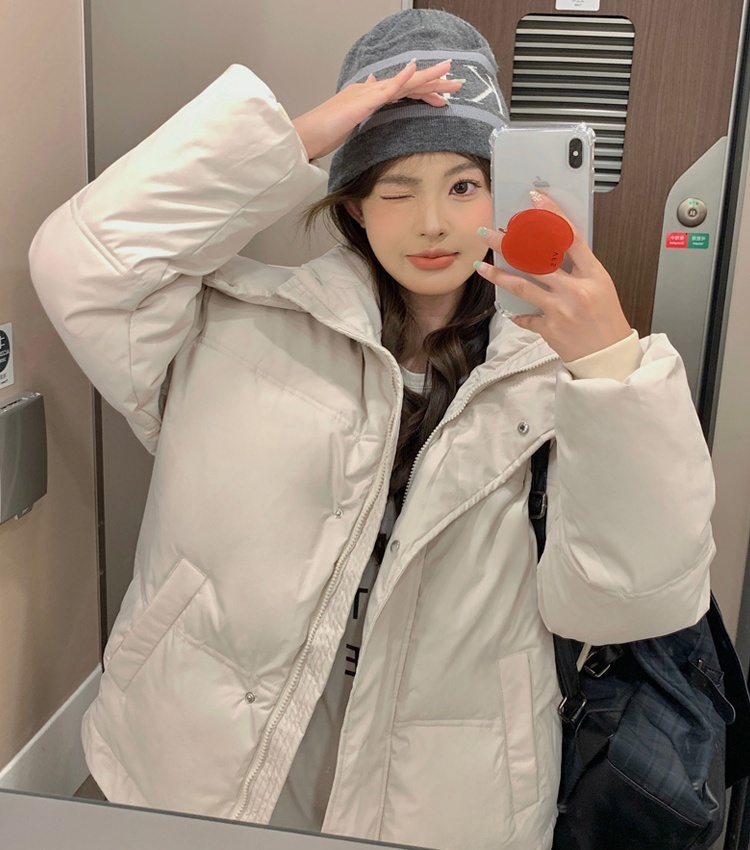 Winter short thick coat niche heart cotton coat