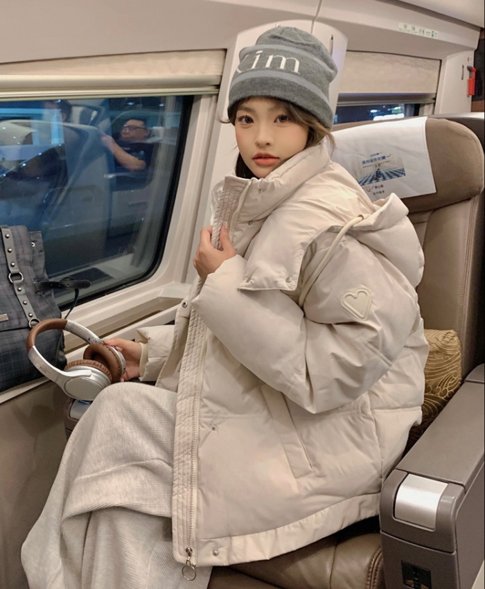 Winter short thick coat niche heart cotton coat