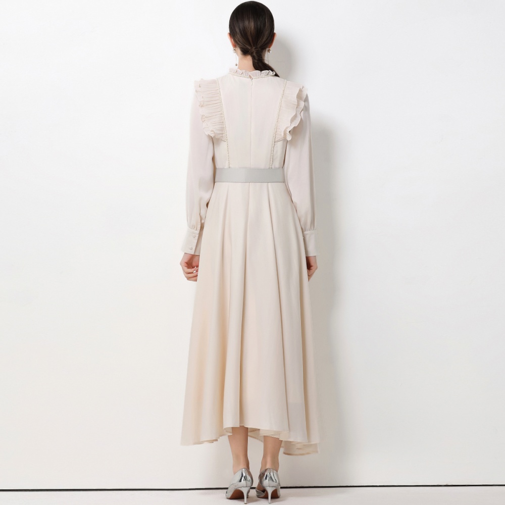 Temperament long dress long sleeve dress