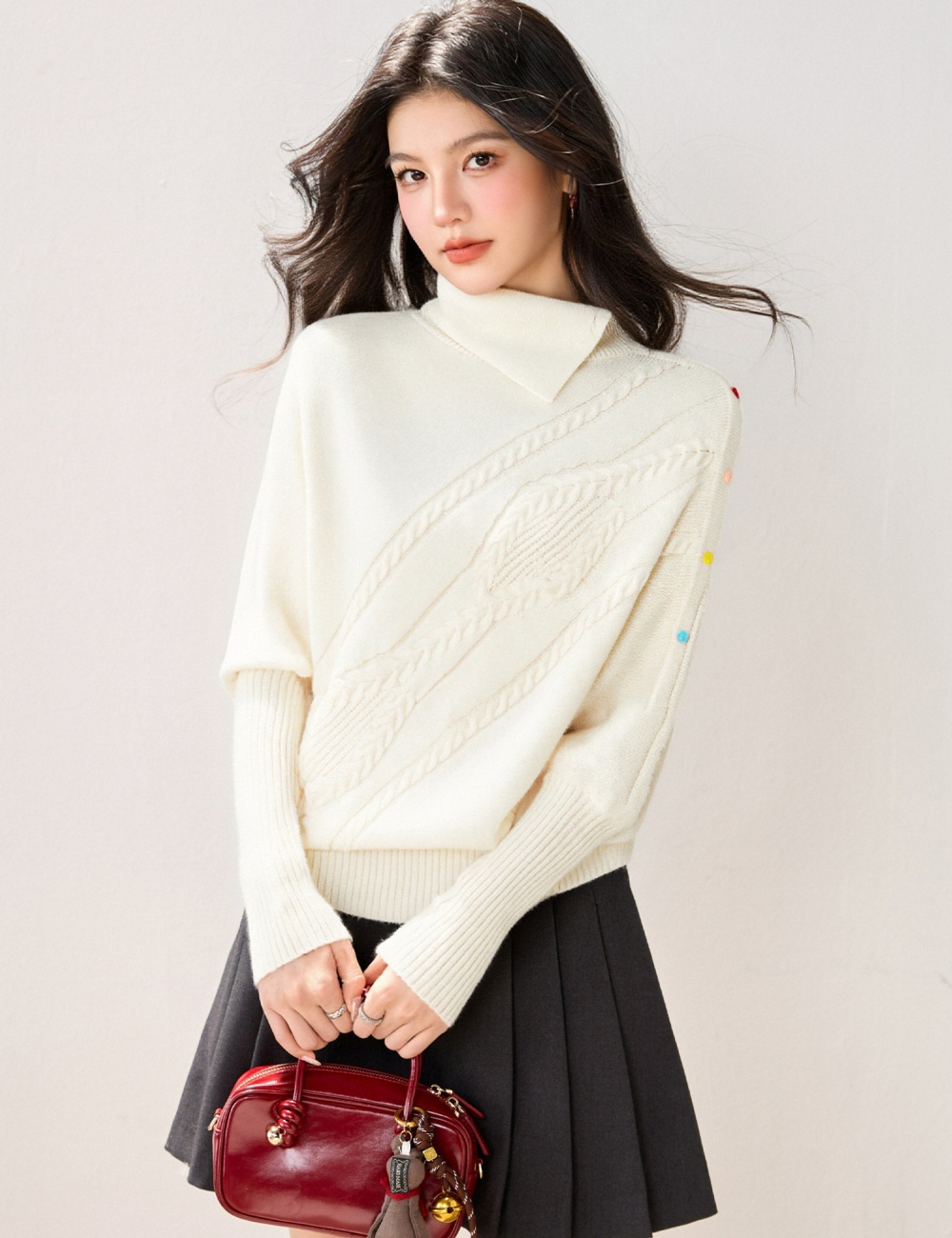 France style sweater temperament tops for women