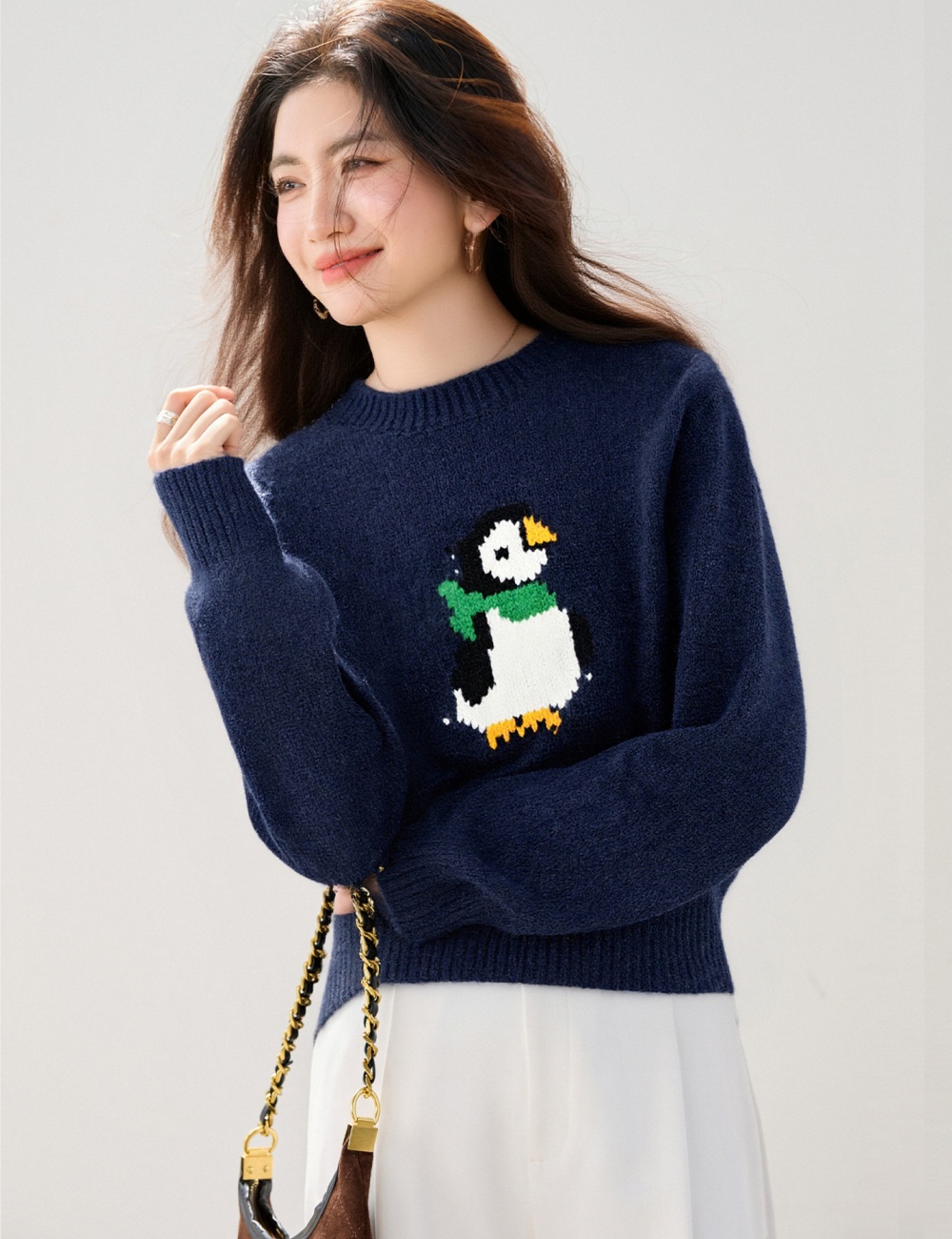 Show young sweater cartoon tops for women
