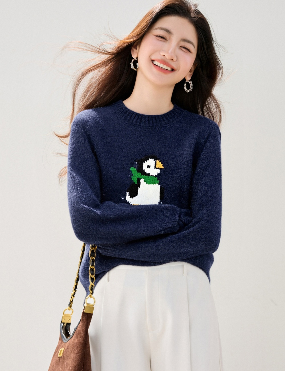 Show young sweater cartoon tops for women