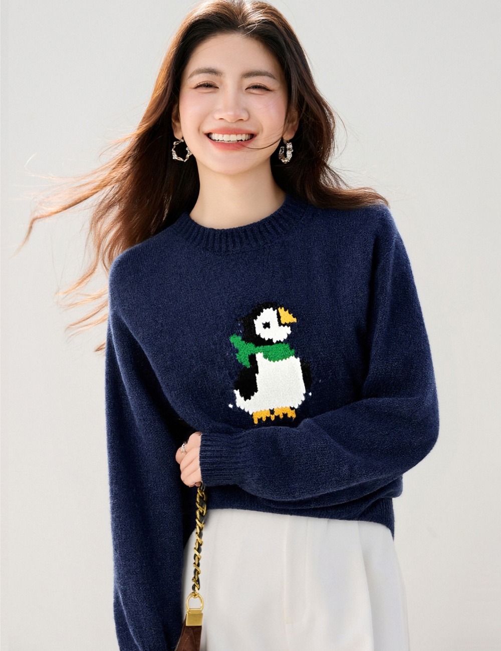Show young sweater cartoon tops for women