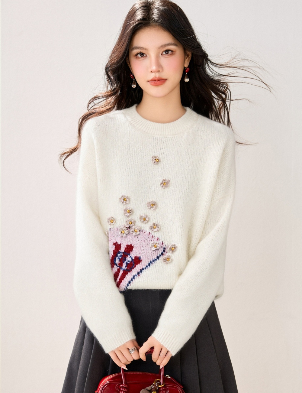 Cartoon Korean style lazy loose sweater