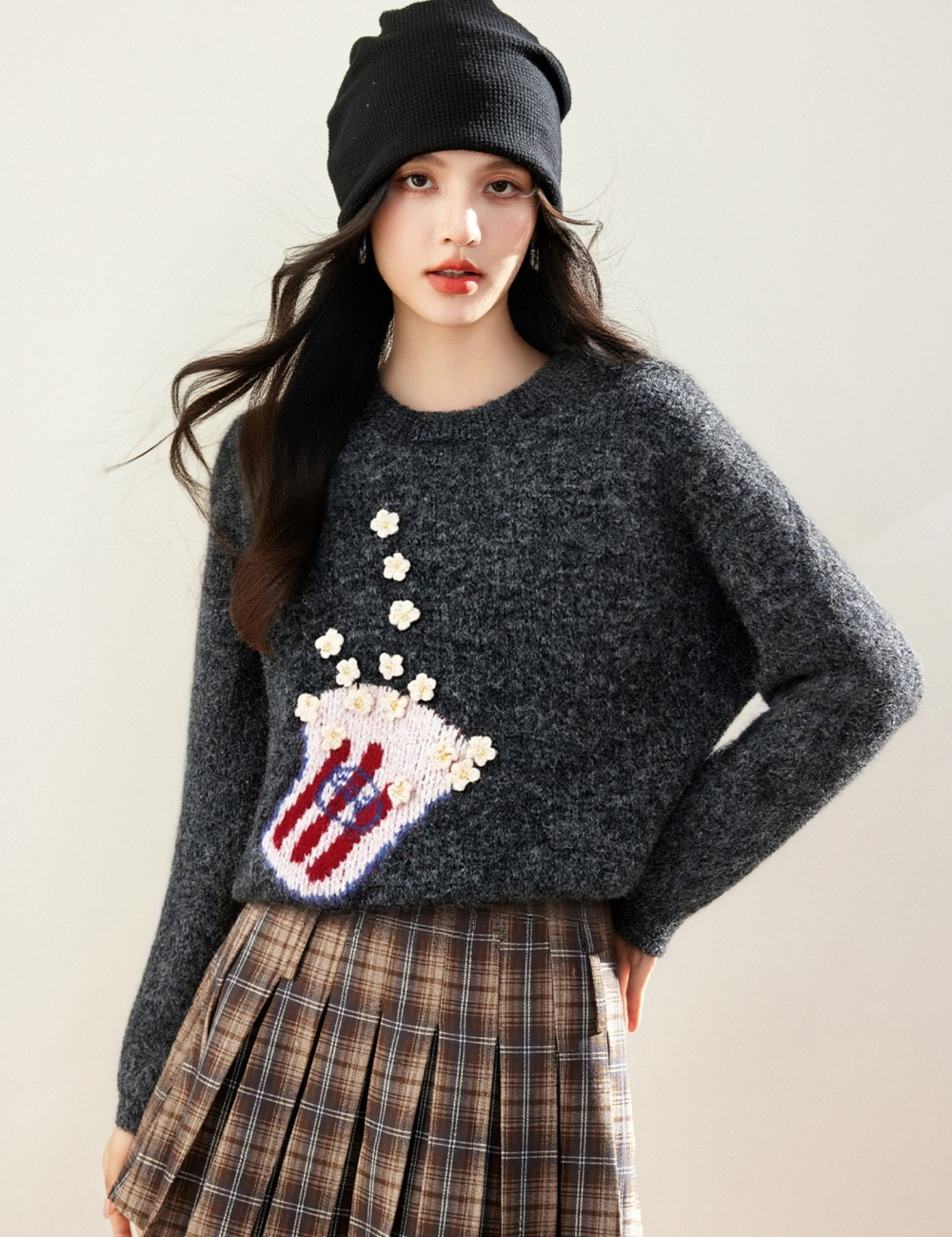 Cartoon Korean style lazy loose sweater