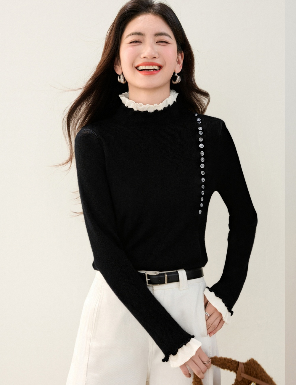 All-match autumn and winter temperament tops for women