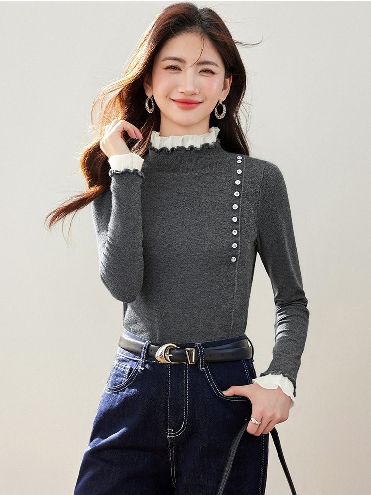 All-match autumn and winter temperament tops for women