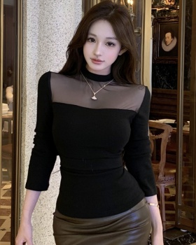 Long sleeve slim sweater autumn and winter tops for women