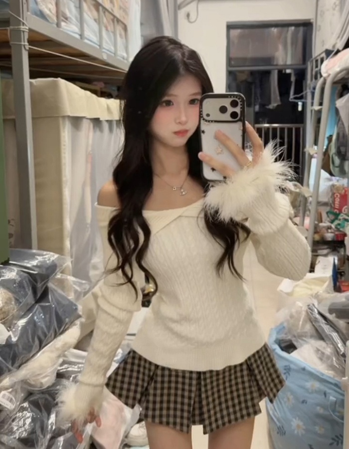 Tender France style elmo sleeve elegant sweater