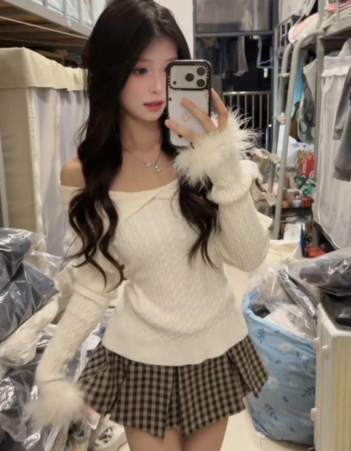 Tender France style elmo sleeve elegant sweater