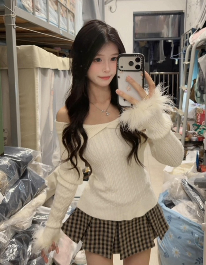 Tender France style elmo sleeve elegant sweater