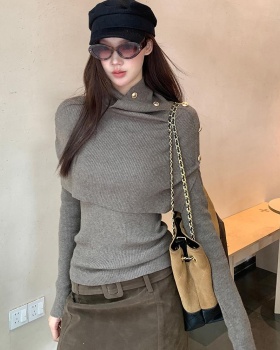 Irregular sweater fashion shawl 2pcs set