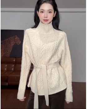 High collar frenum loose pullover autumn and winter sweater