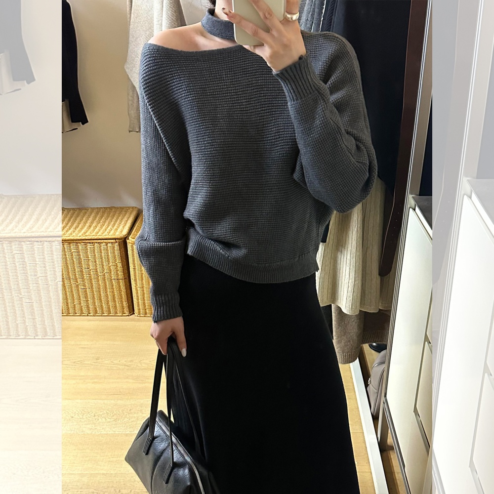 Inside the ride bottoming shirt sweater for women