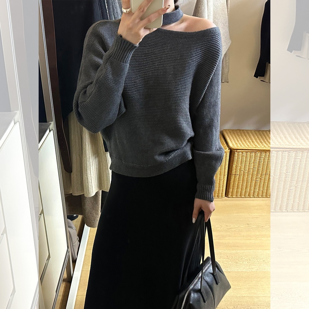 Inside the ride bottoming shirt sweater for women