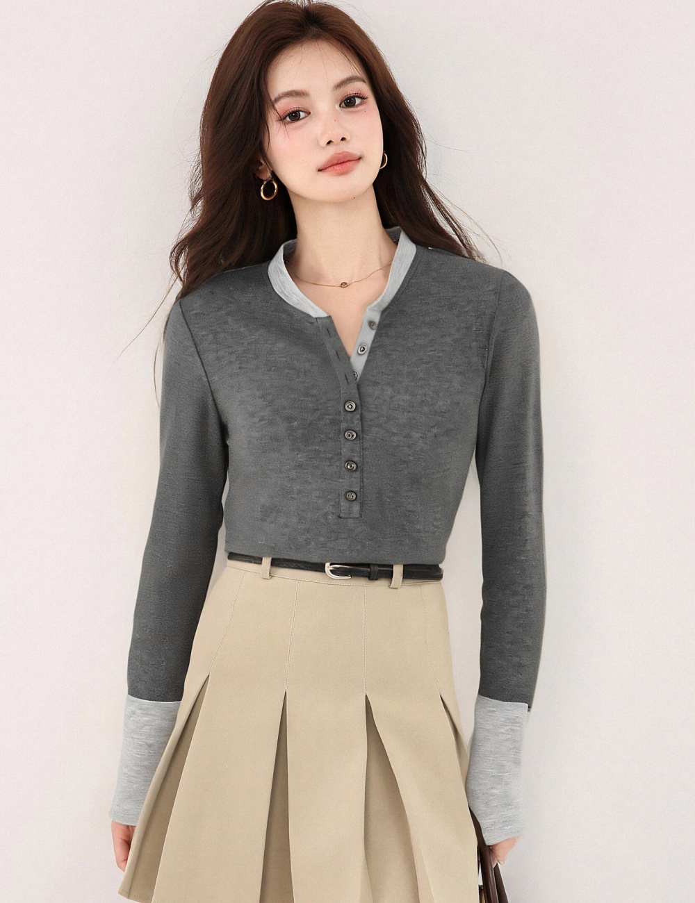 Inside the ride bottoming shirt sweater for women