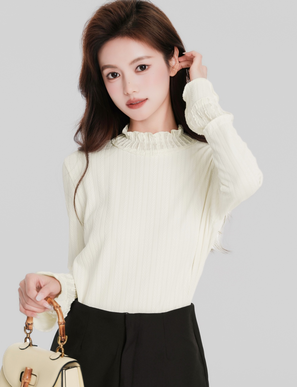 Long sleeve T-shirt bottoming shirt for women