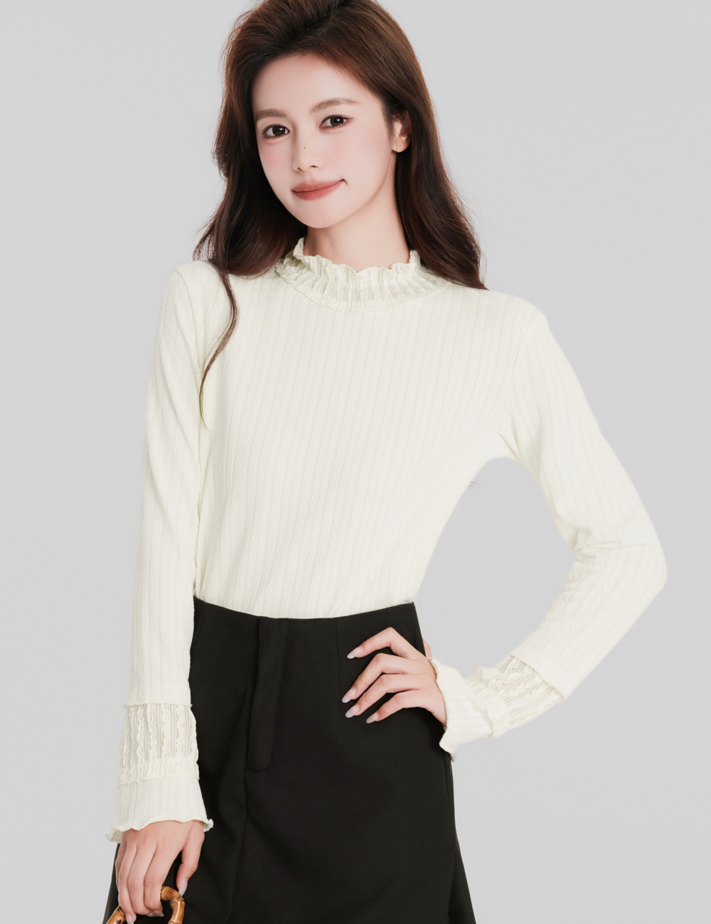 Long sleeve T-shirt bottoming shirt for women