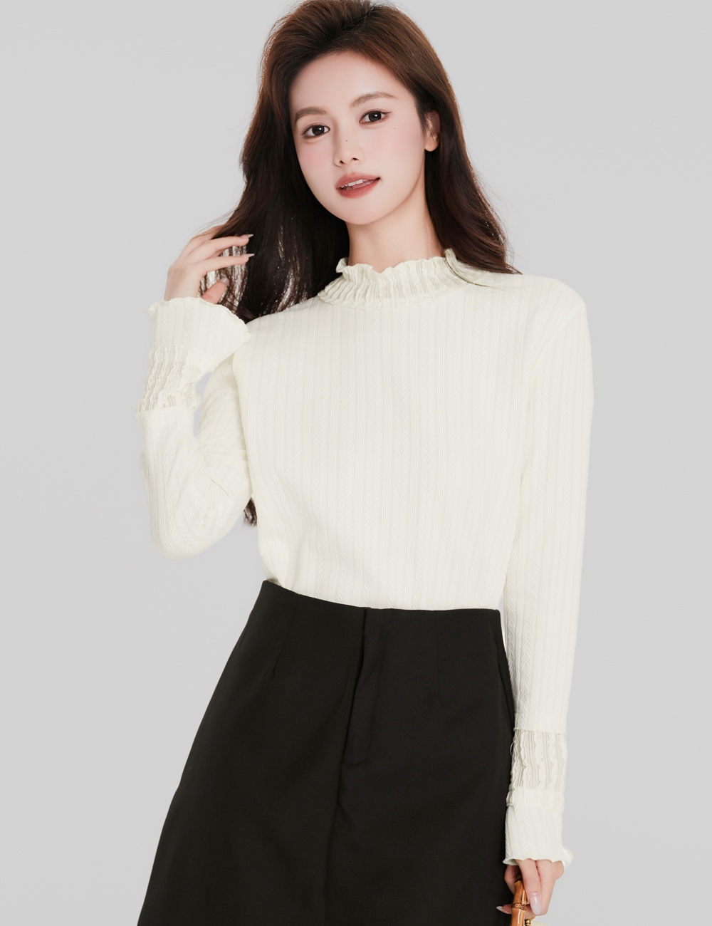 Long sleeve T-shirt bottoming shirt for women