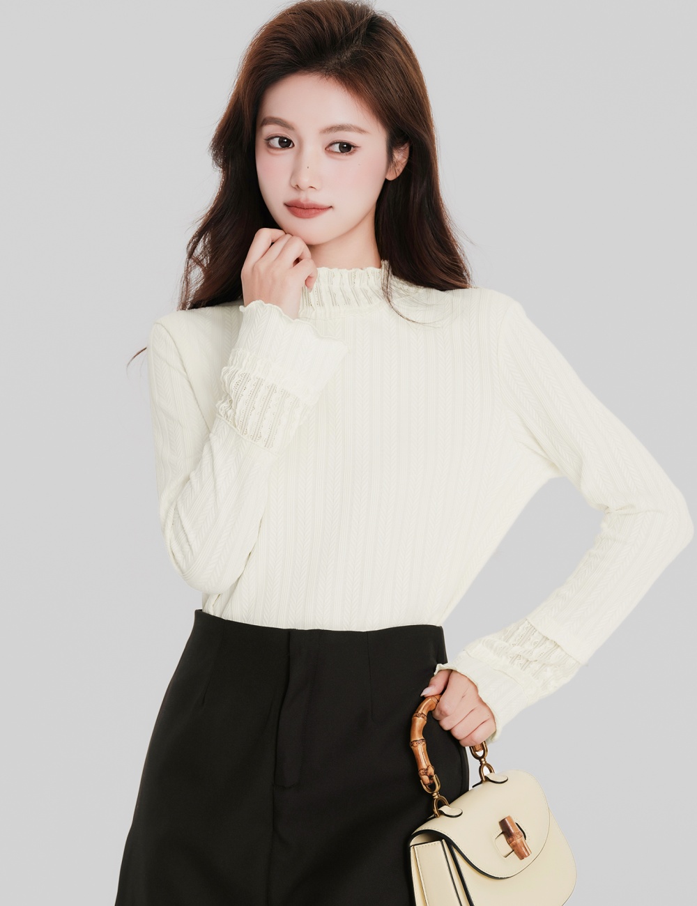 Long sleeve T-shirt bottoming shirt for women