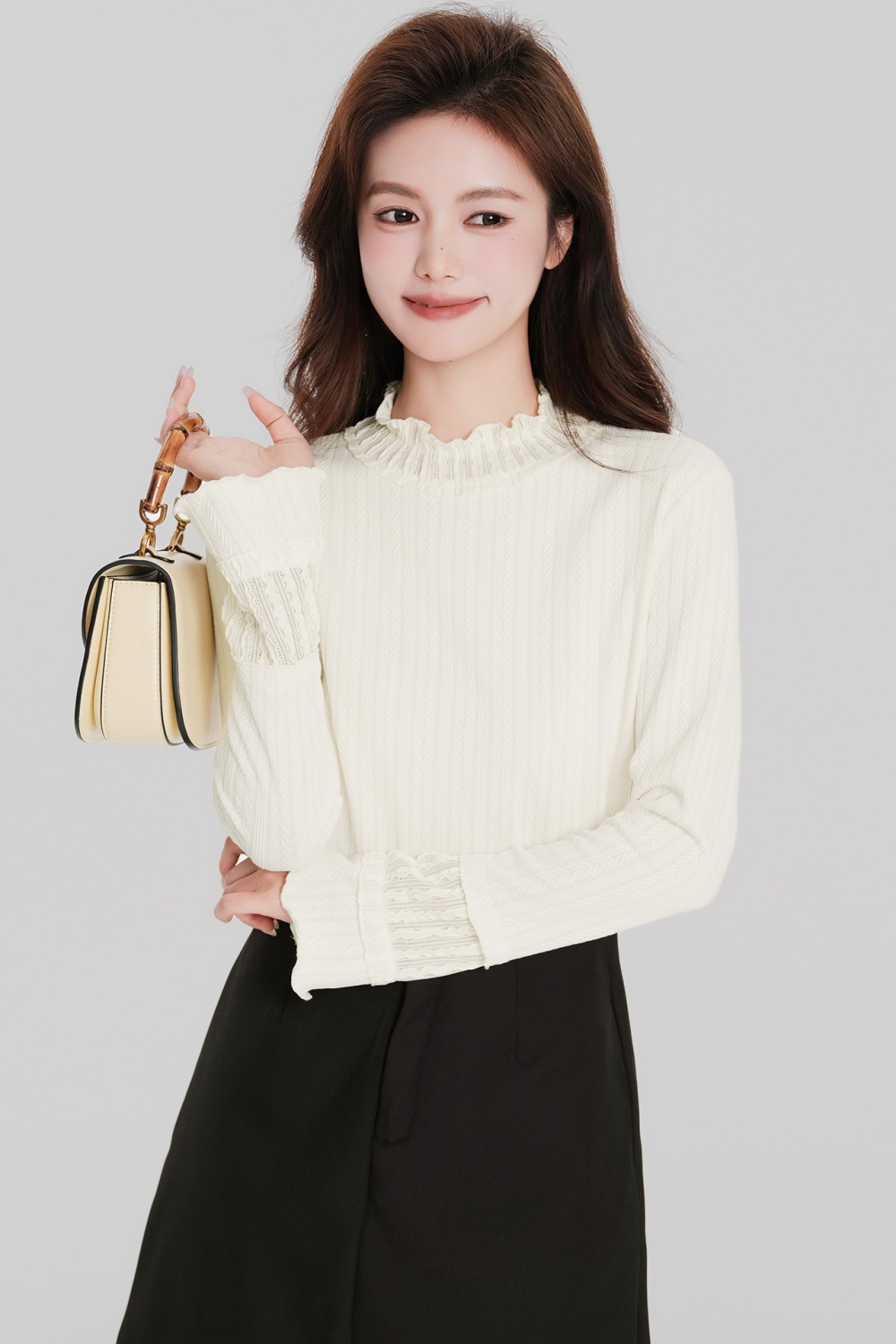 Long sleeve T-shirt bottoming shirt for women