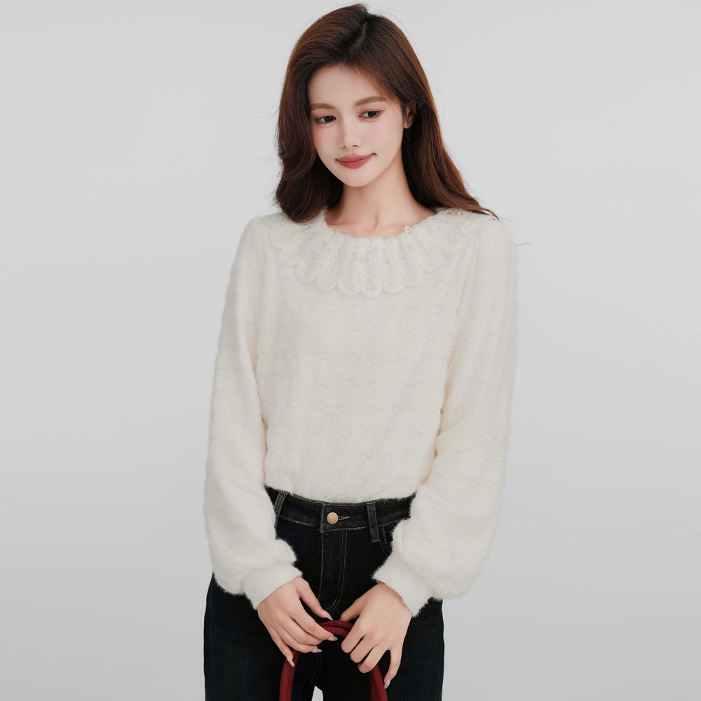 Round neck inside the ride bottoming shirt thick tops