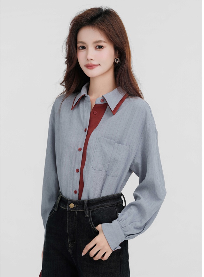 Long sleeve thick tops plus velvet shirt for women