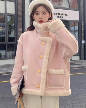 Autumn and winter coat Korean style tops for women